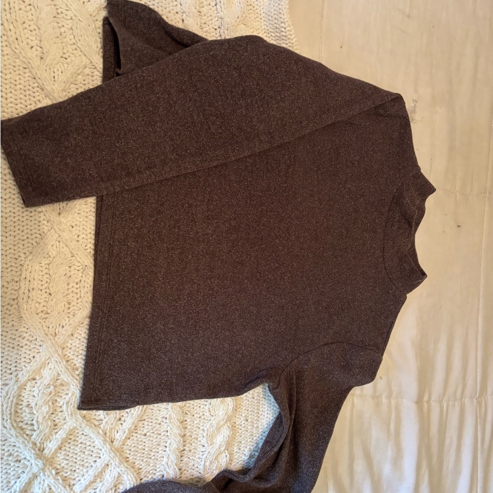 Brown Long Sleeve Sweater
